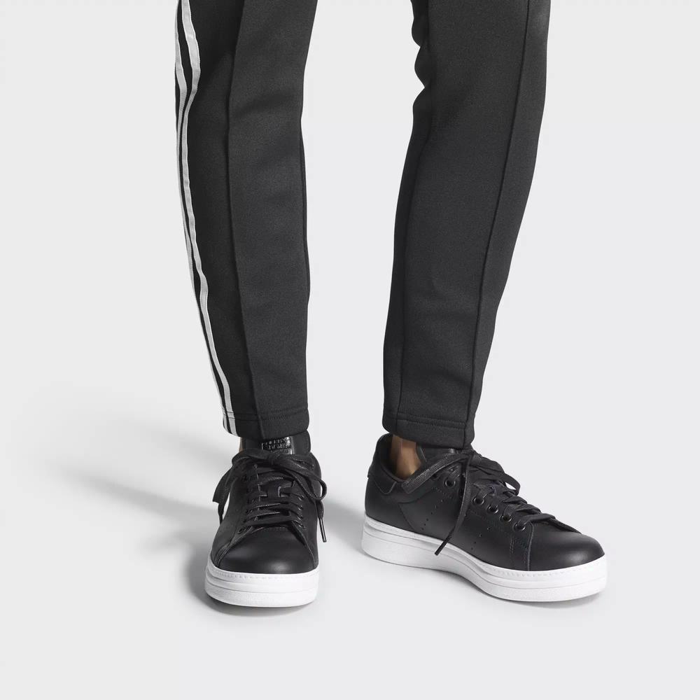 Adidas Stan Smith New Bold Tenis Negros Para Mujer (MX-98285)